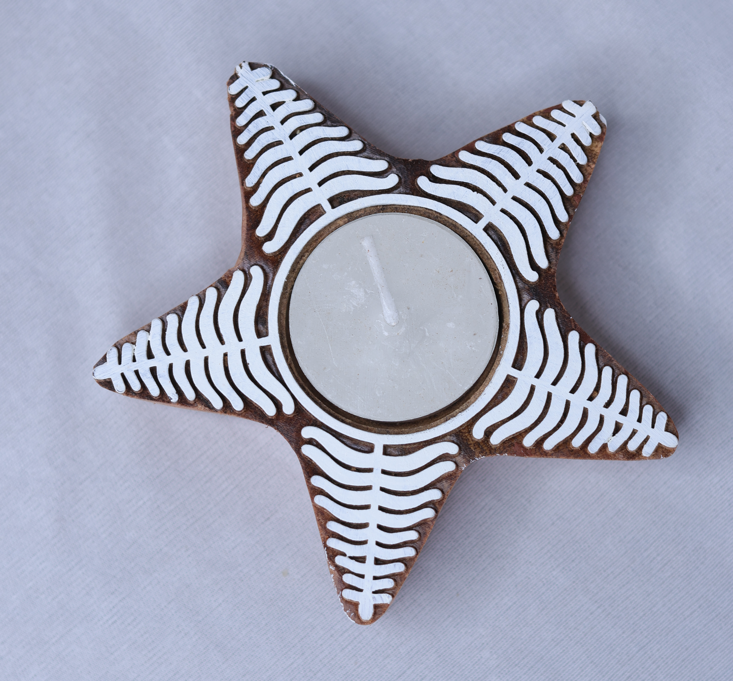 CHRISTMAS STAR BLOCK CANDLE