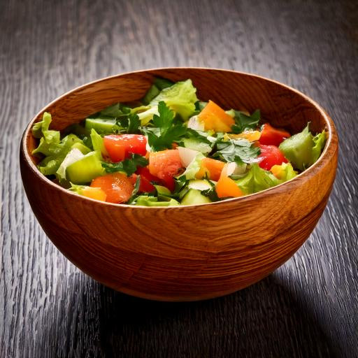 WOODEN SALAD BOWL SET